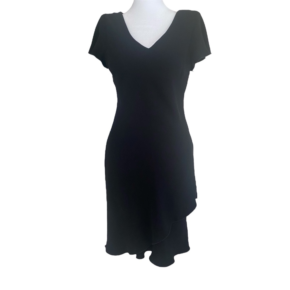 Black Dress Short Sleeves Size 4P